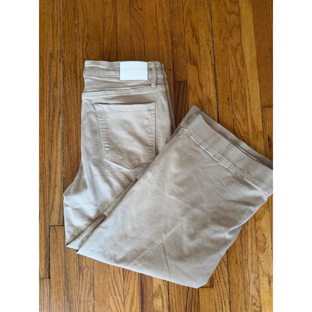 Carly Jean Tan Mer Classic Wide Leg Jeans Women's Size 15